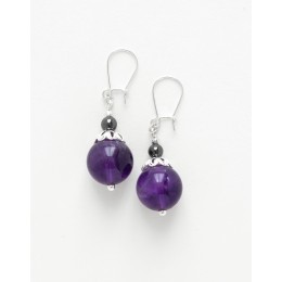 Boucles d ' oreilles Calliope Thalia Améthyste