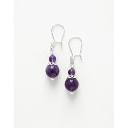 Boucles d oreilles Thalia Améthyste