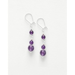 Boucles d oreilles Thalia Améthyste