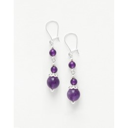 Boucles d oreilles Thalia Améthyste