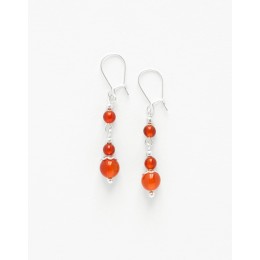 Boucles d oreilles Thalia Cornaline