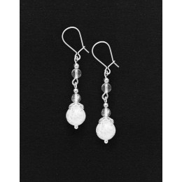 Boucles d oreilles Thalia Cristal de roche