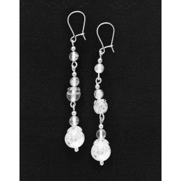 Boucles d oreilles Thalia Cristal de roche