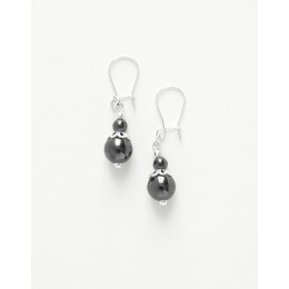 Boucles d ' oreilles Calliope Thalia Hématite