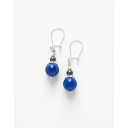 Boucles d ' oreilles Calliope Thalia Lapis-Lazuli