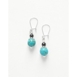 Boucles d oreilles Calliope Thalia Turquoise 