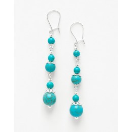 Boucles d oreilles Thalia Turquoise 