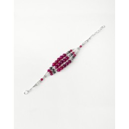 Bracelet Calliope Thalia Agate fuchsia