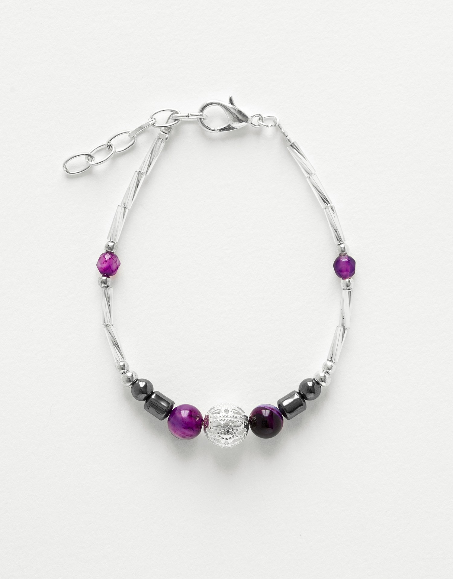 Bracelet Calliope Thalia purple Agate