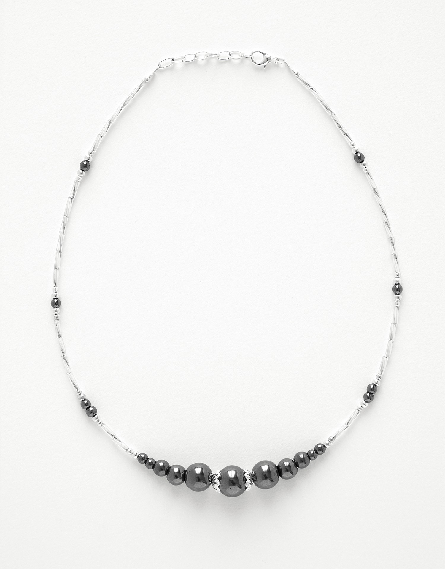 Necklace Thalia Hématite