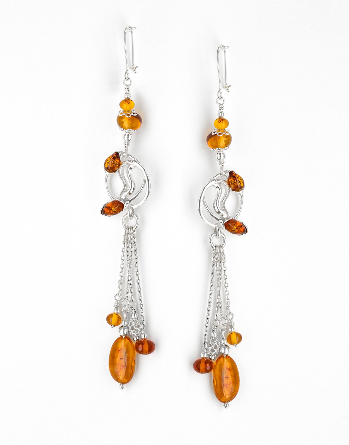 Earrings Polymnie Amber