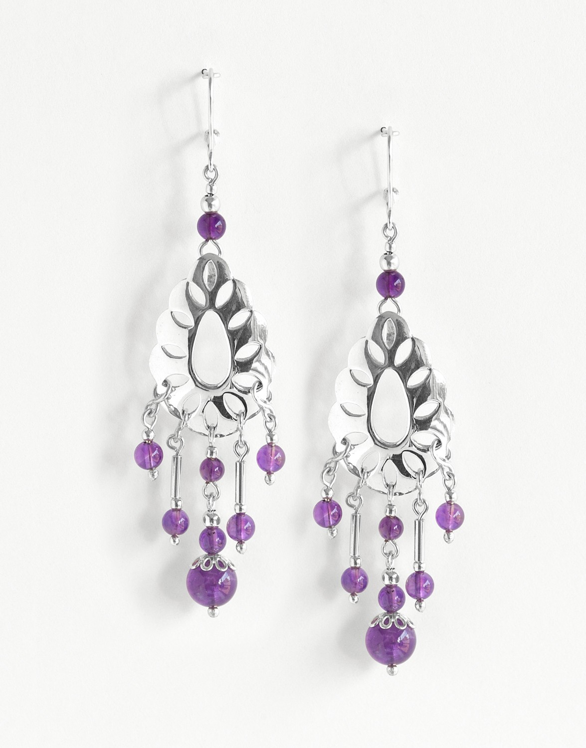 Earrings Uranis Améthyst