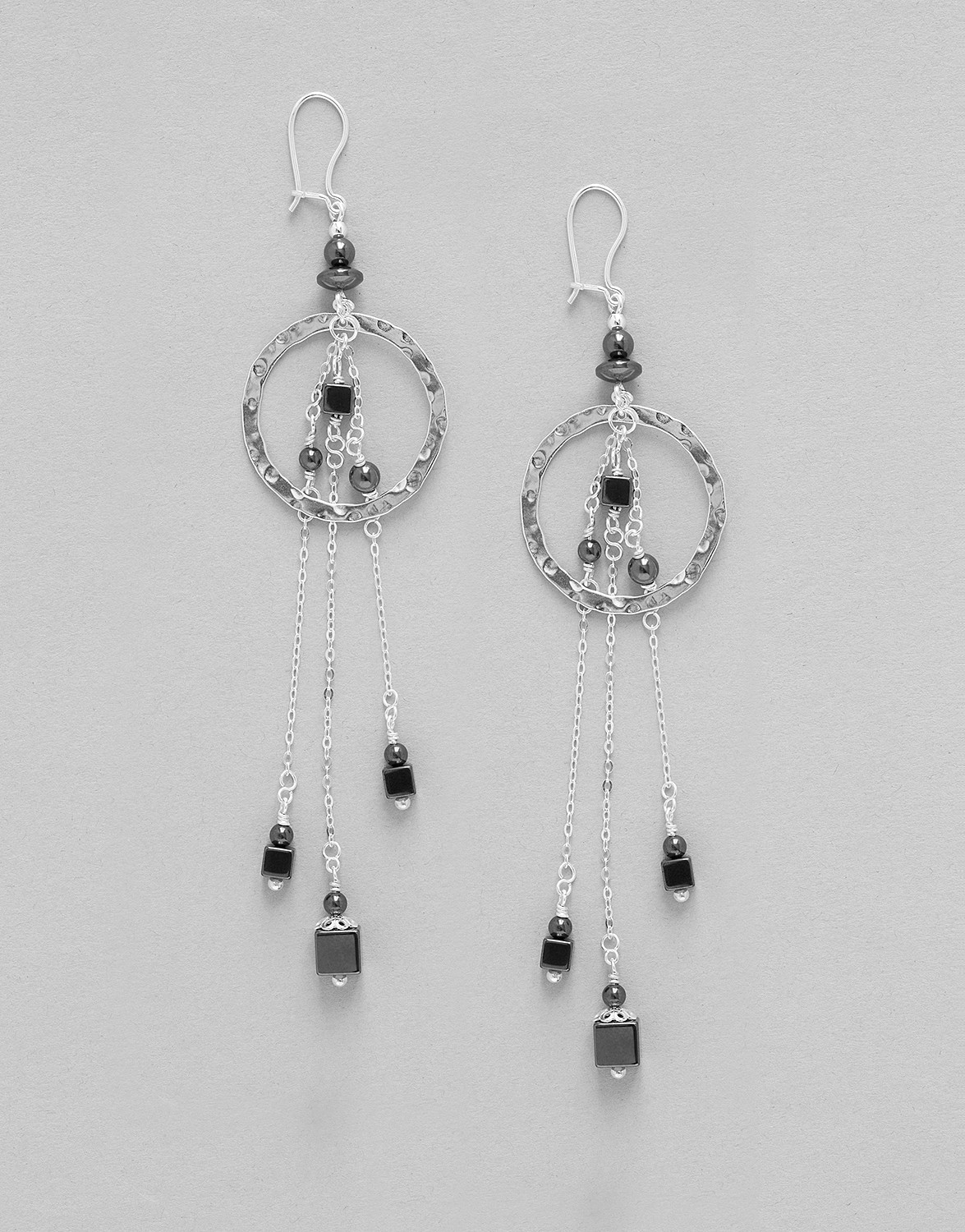 Earrings Hématite Uranis