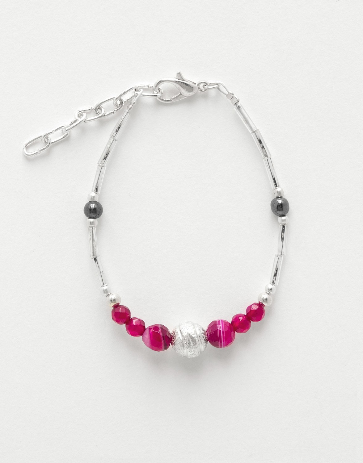 Bracelet Calliope Thalia fuchsia Agate