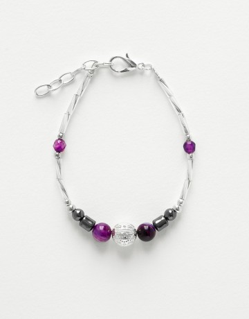 Bracelet Calliope Thalia purple Agate