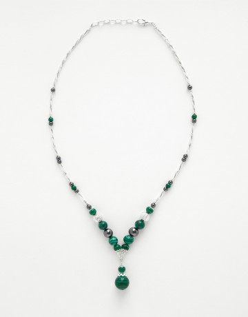 Necklace Calliope Malachite