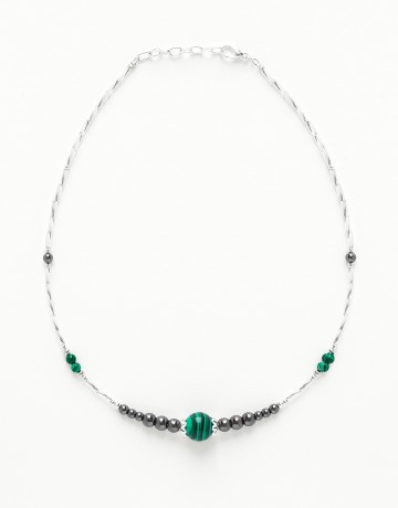 Necklace Thalia Malachite