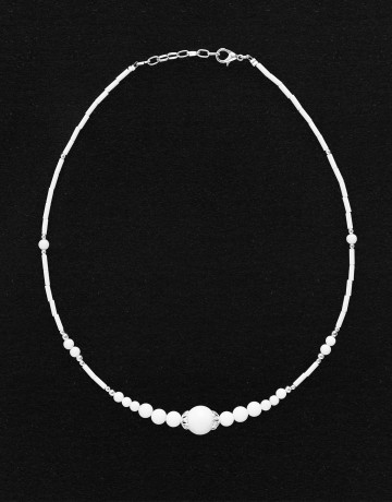 Necklace Thalia white Onyx
