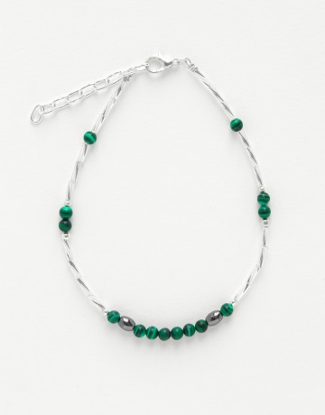 Ankle Bracelet Calliope Thalia Malachite