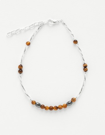 Ankle Bracelet Calliope Thalia Tiger's Eye