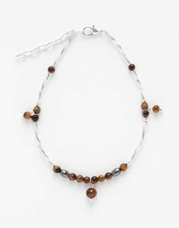 Ankle Bracelet Calliope Thalia Tiger's Eye