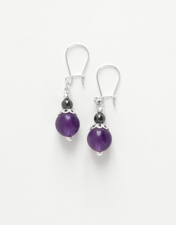 Earrings Calliope Thalia Améthyst