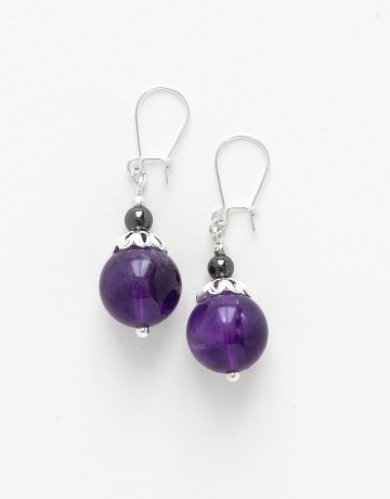 Earrings Calliope Thalia Améthyst