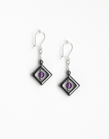 Earrings Euterpe Améthyst