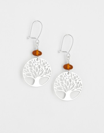 Earrings Polymnie Amber