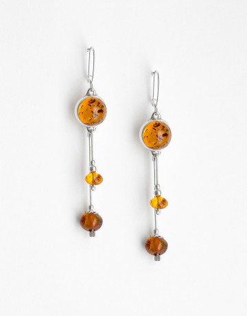 Earrings Polymnie Amber