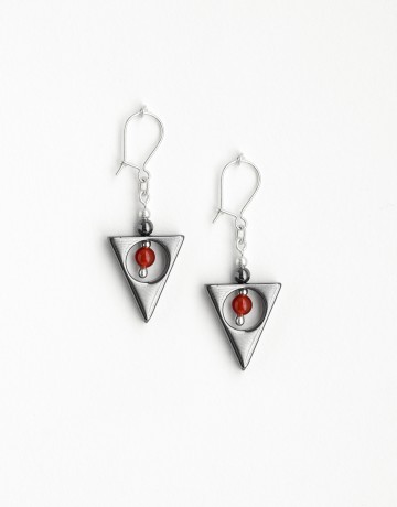 Earrings Euterpe Cornelian