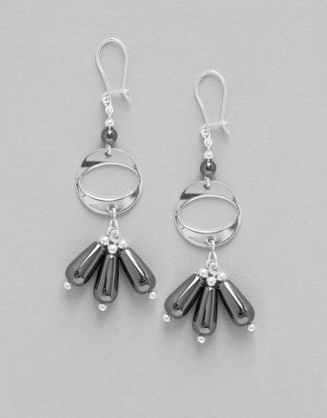 Earrings Hématite Uranis