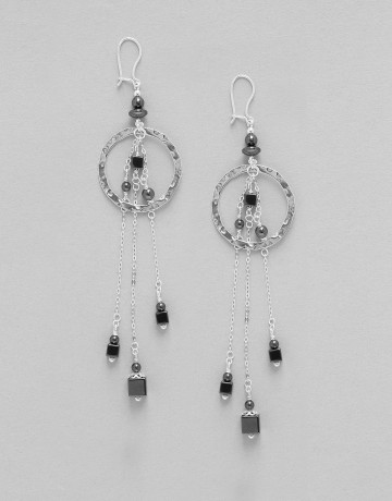 Earrings Hématite Uranis