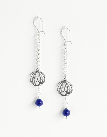 Earrings Euterpe Lapis-Lazuli