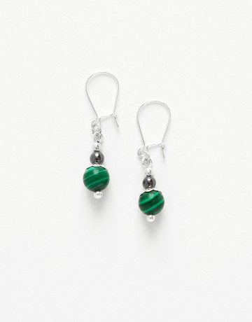 Earrings Calliope Thalia Malachite