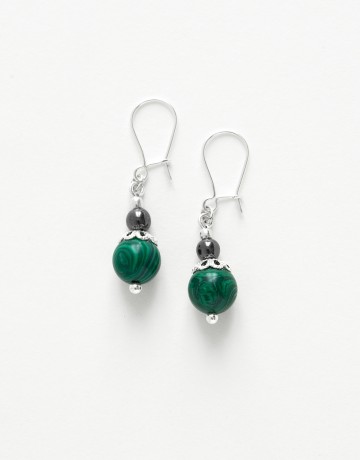 Earrings Calliope Thalia Malachite