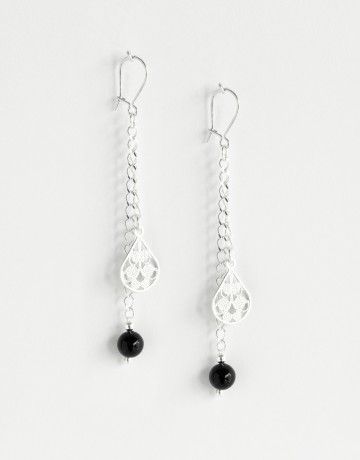 Earrings Euterpe black Onyx 