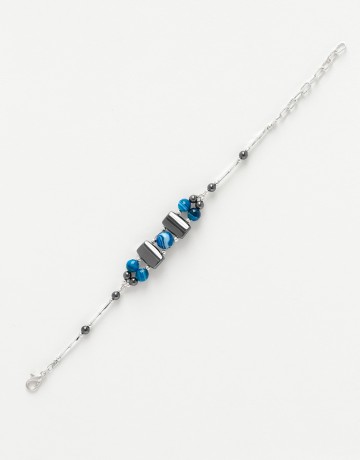 Bracelet blue Agate Calliope Thalia