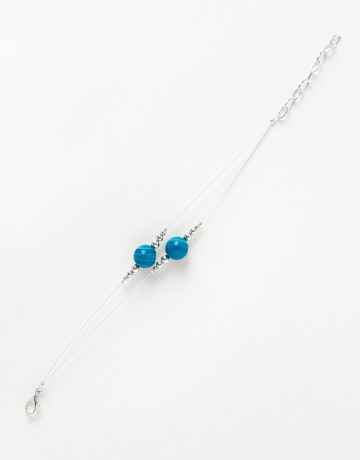 Bracelet Calliope Thalia blue Agate