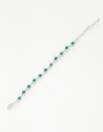 Bracelet Calliope Thalia snake green Agate 
