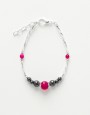 Bracelet Calliope Thalia fuchsia Agate