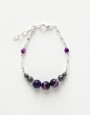 Bracelet Calliope Thalia purple Agate