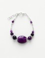 Bracelet Calliope Thalia purple Agate