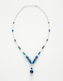 Necklace Calliope blue Agate