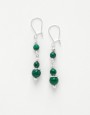 Earrings Thalia Malachite