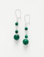 Earrings Thalia Malachite