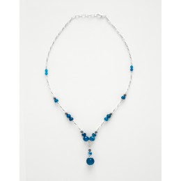 Necklace Calliope blue Agate