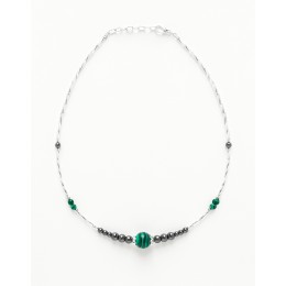 Necklace Thalia Malachite